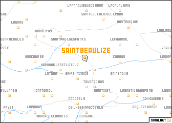 map of Saint-Beaulize