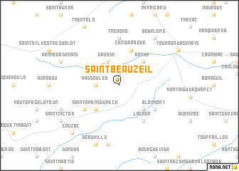 map of Saint-Beauzeil