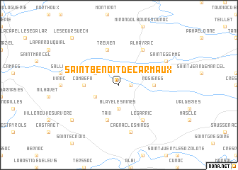 map of Saint-Benoît-de-Carmaux