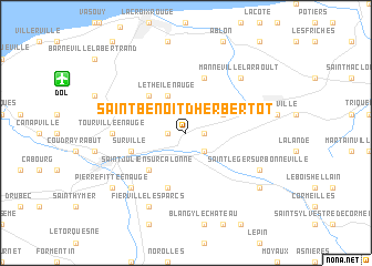 map of Saint-Benoît-dʼHérbertot