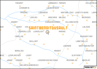 map of Saint-Benoît-du-Sault