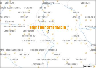 map of Saint-Benoît-en-Diois