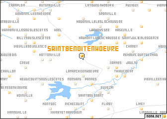 map of Saint-Benoît-en-Woëvre