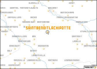 map of Saint-Benoît-la-Chipotte