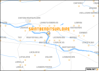 map of Saint-Benoît-sur-Loire
