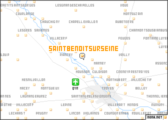 map of Saint-Benoît-sur-Seine
