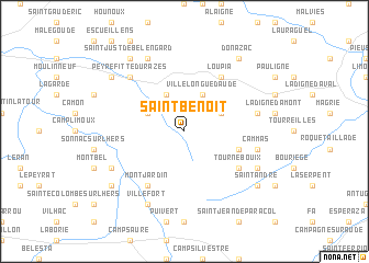 map of Saint-Benoît