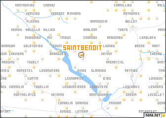 map of Saint-Benoît