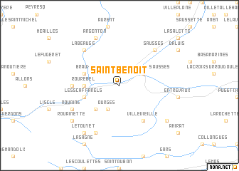 map of Saint-Benoît