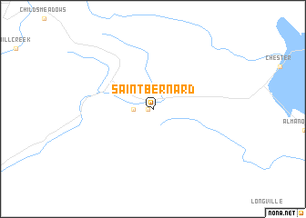 map of Saint Bernard