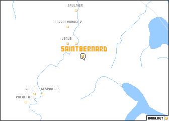 map of Saint-Bernard