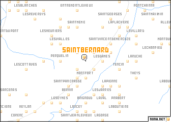 map of Saint-Bernard