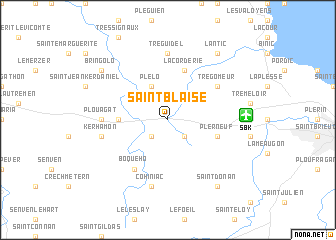 map of Saint-Blaise