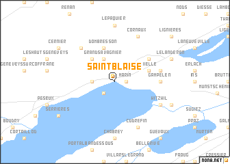 map of Saint-Blaise