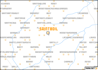 map of Saint-Boil