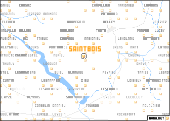 map of Saint-Bois