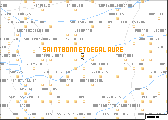 map of Saint-Bonnet-de-Galaure
