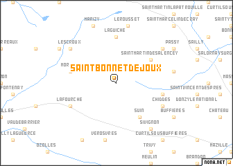 map of Saint-Bonnet-de-Joux