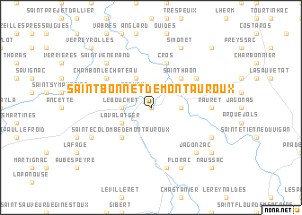 map of Saint-Bonnet-de-Montauroux
