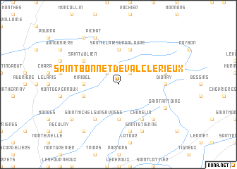 map of Saint-Bonnet-de-Valclérieux