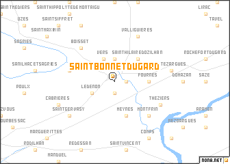 map of Saint-Bonnet-du-Gard