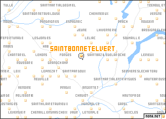 map of Saint-Bonnet-Elvert