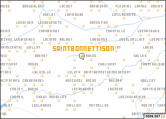 map of Saint-Bonnet-Tison