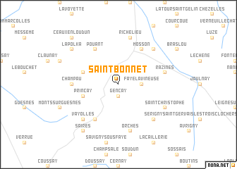 map of Saint-Bonnet