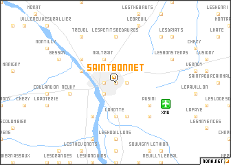 map of Saint-Bonnet