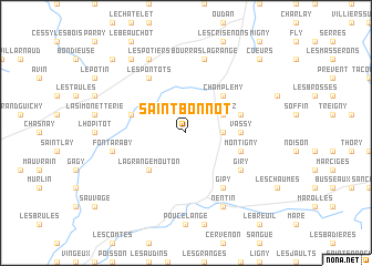 map of Saint-Bonnot