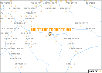 map of Saint-Bon-Tarentaise