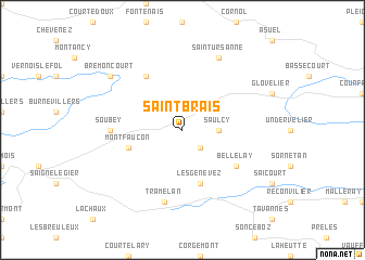 map of Saint-Brais