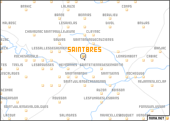 map of Saint-Brès