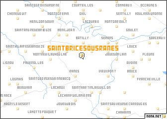 map of Saint-Brice-sous-Rânes