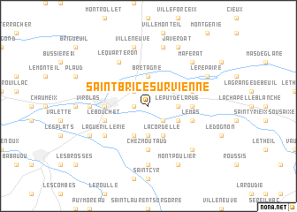 map of Saint-Brice-sur-Vienne