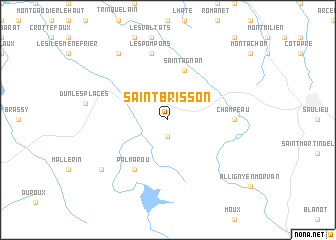 map of Saint-Brisson