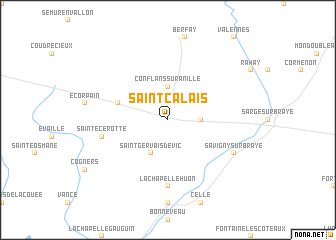 map of Saint-Calais