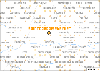 map of Saint-Capraise-dʼEymet