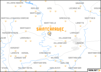map of Saint-Caradec