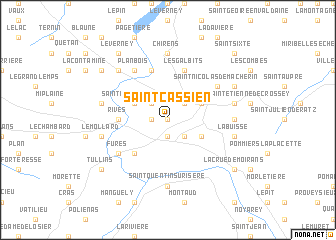 map of Saint-Cassien