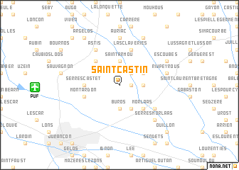 map of Saint-Castin