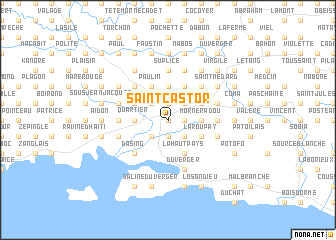 map of Saint-Castor