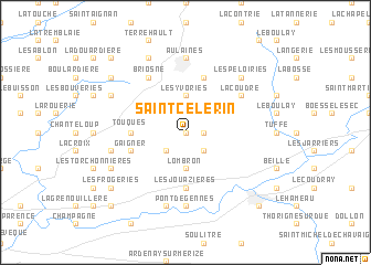 map of Saint-Célerin