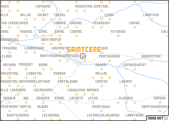 map of Saint-Céré