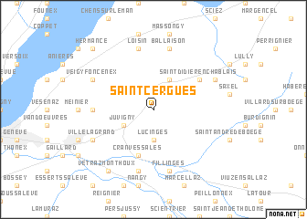 map of Saint-Cergues
