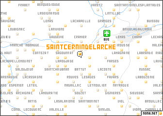 map of Saint-Cernin-de-Larche
