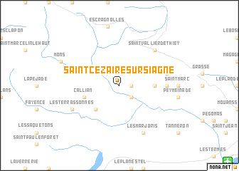 map of Saint-Cézaire-sur-Siagne
