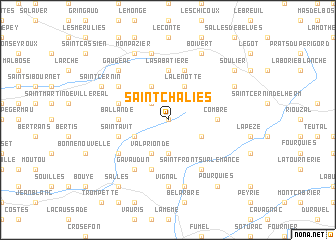 map of Saint-Chaliès