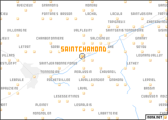 map of Saint-Chamond