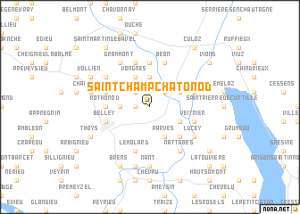 map of Saint-Champ-Chatonod